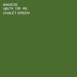 #4A6C2E - Chalet Green Color Image